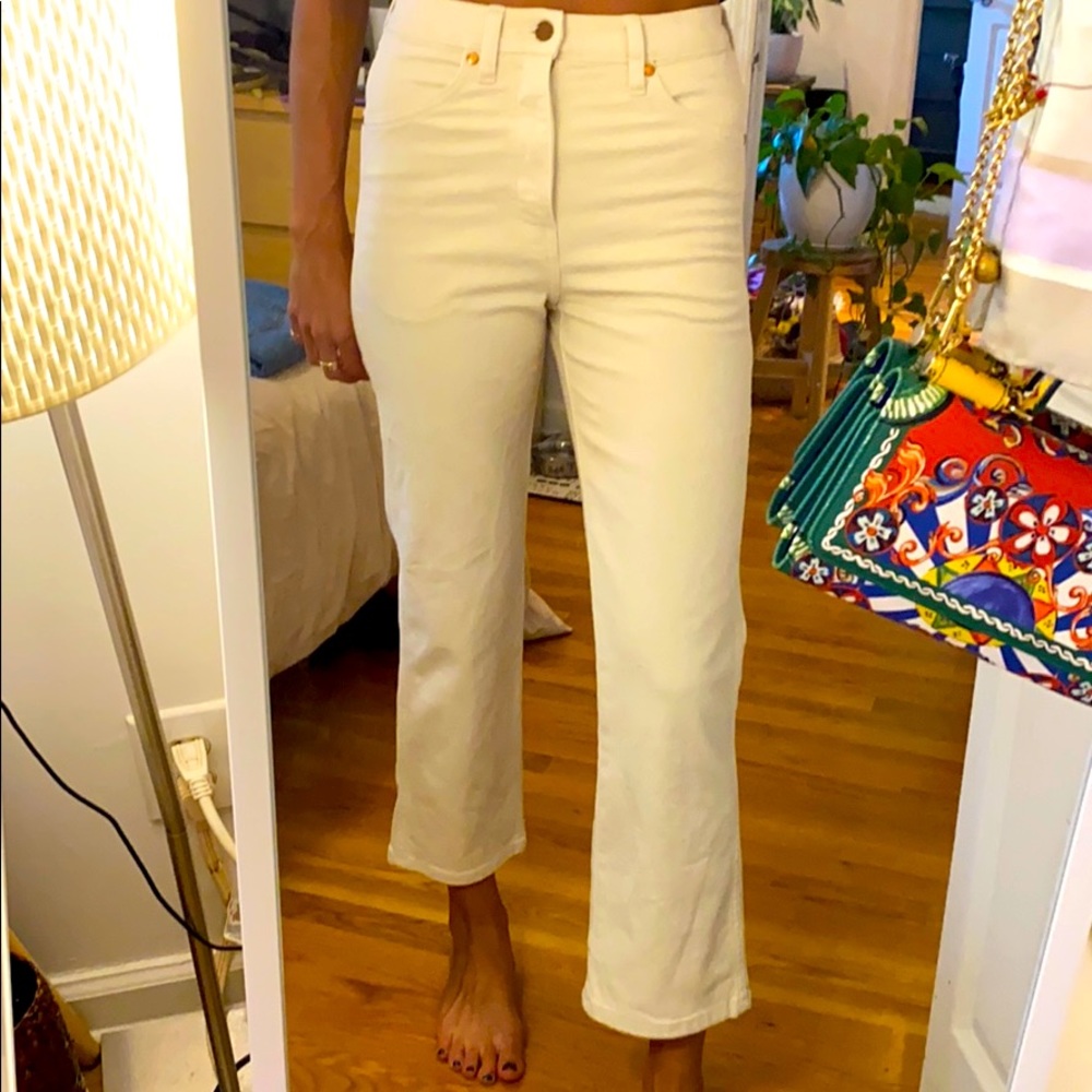 Wrangler cream denim